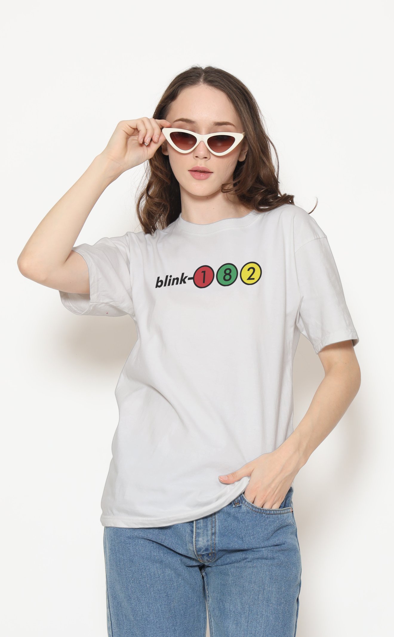 Blink 182 Unisex Beyaz Tişört