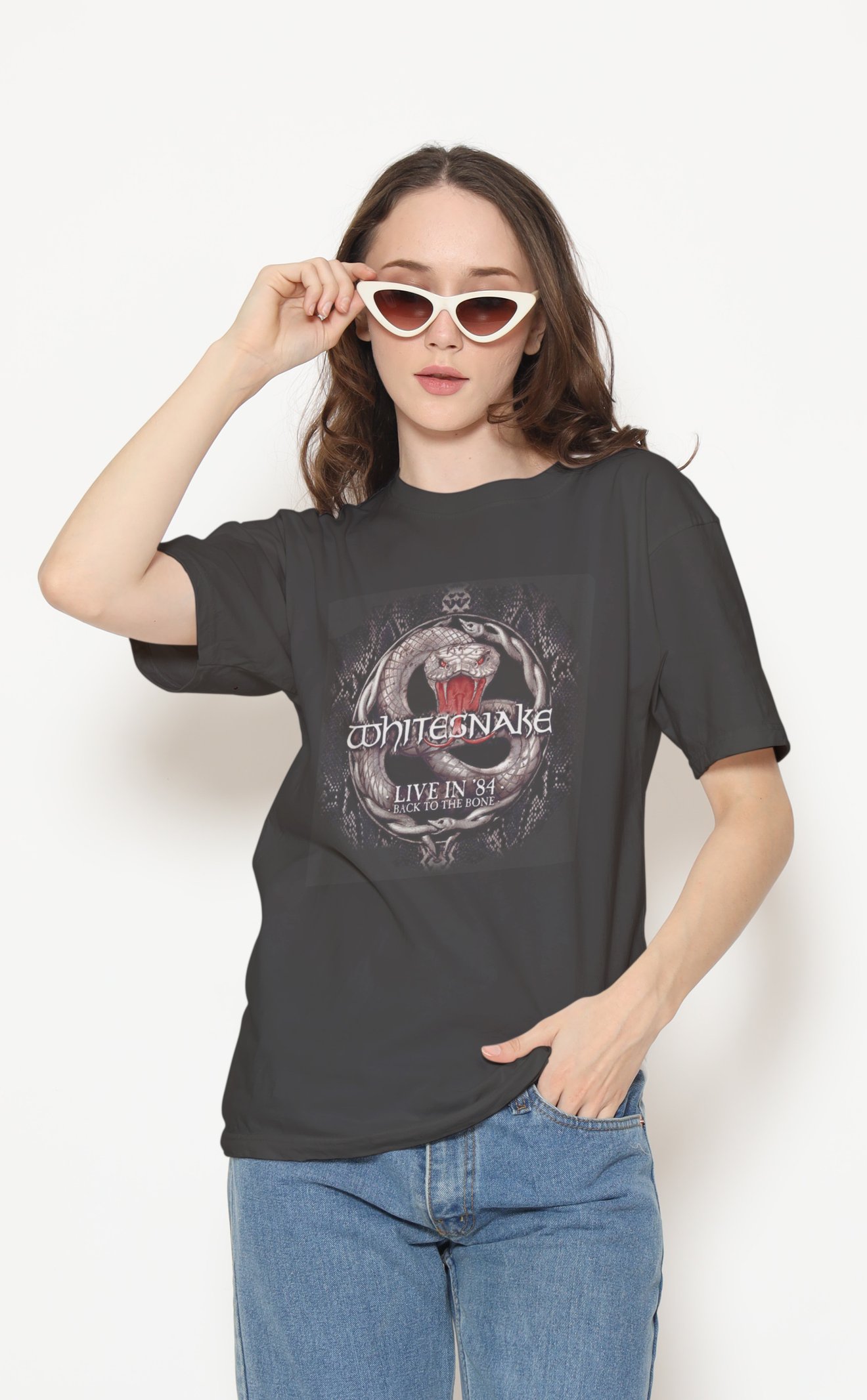 Whitesnake Dijital Baskı Unisex Tişört