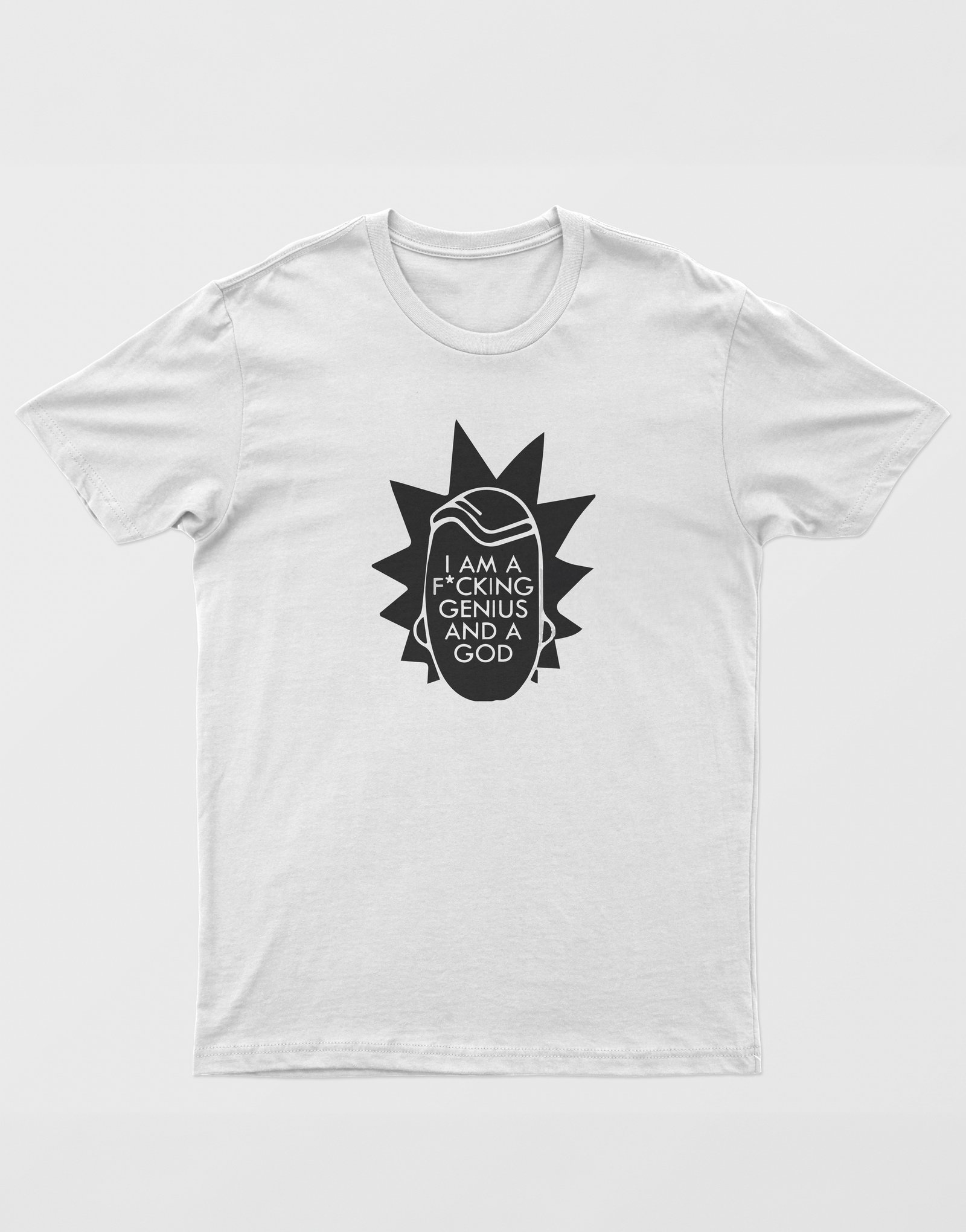 Rick and Morty Unisex Beyaz Tişört