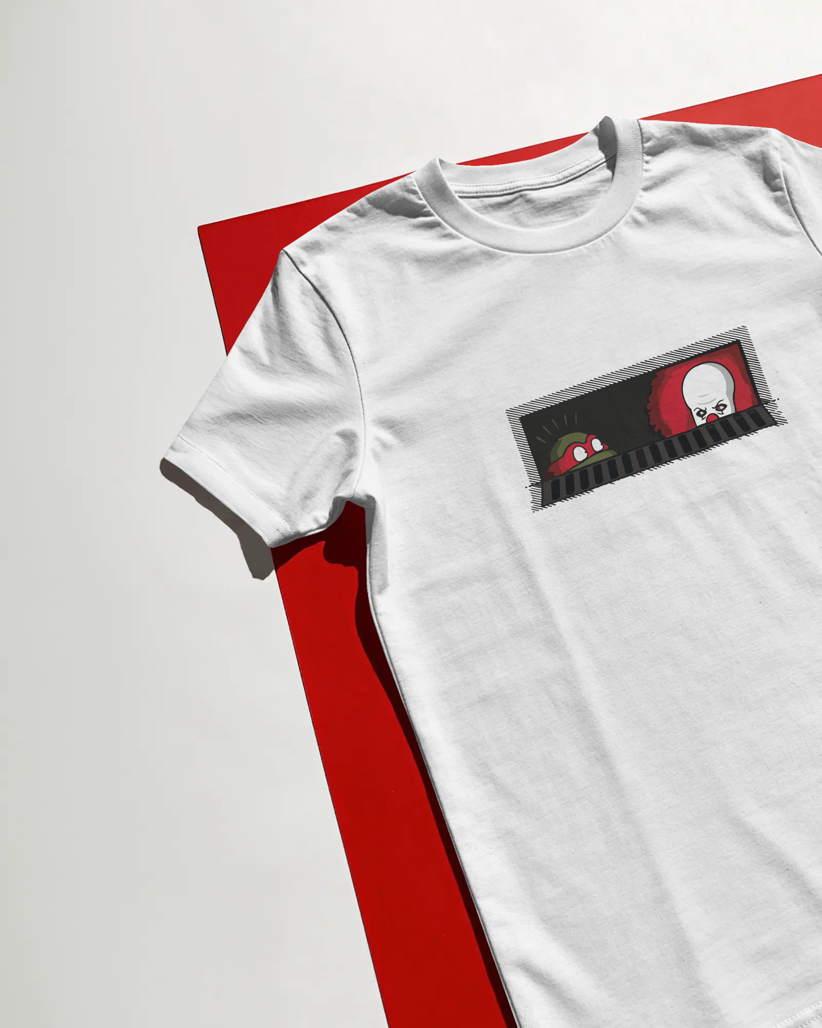 Pennywise Ninja Turtle Unisex Beyaz Tişört