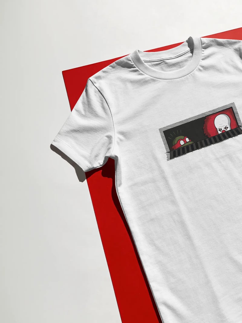 Pennywise Ninja Turtle Unisex Beyaz Tişört