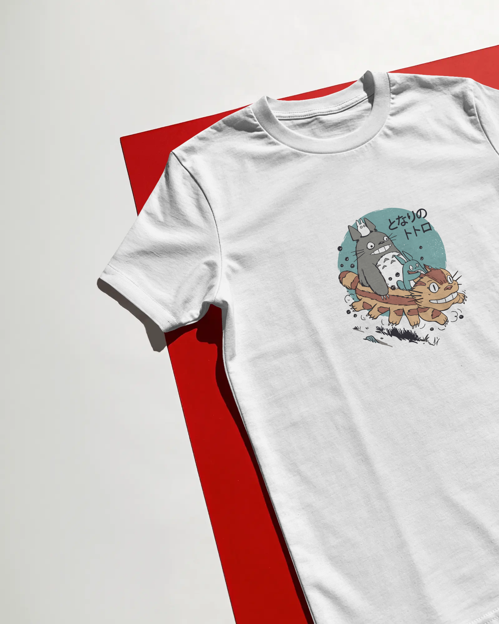 Totoro Unisex Beyaz Tişört
