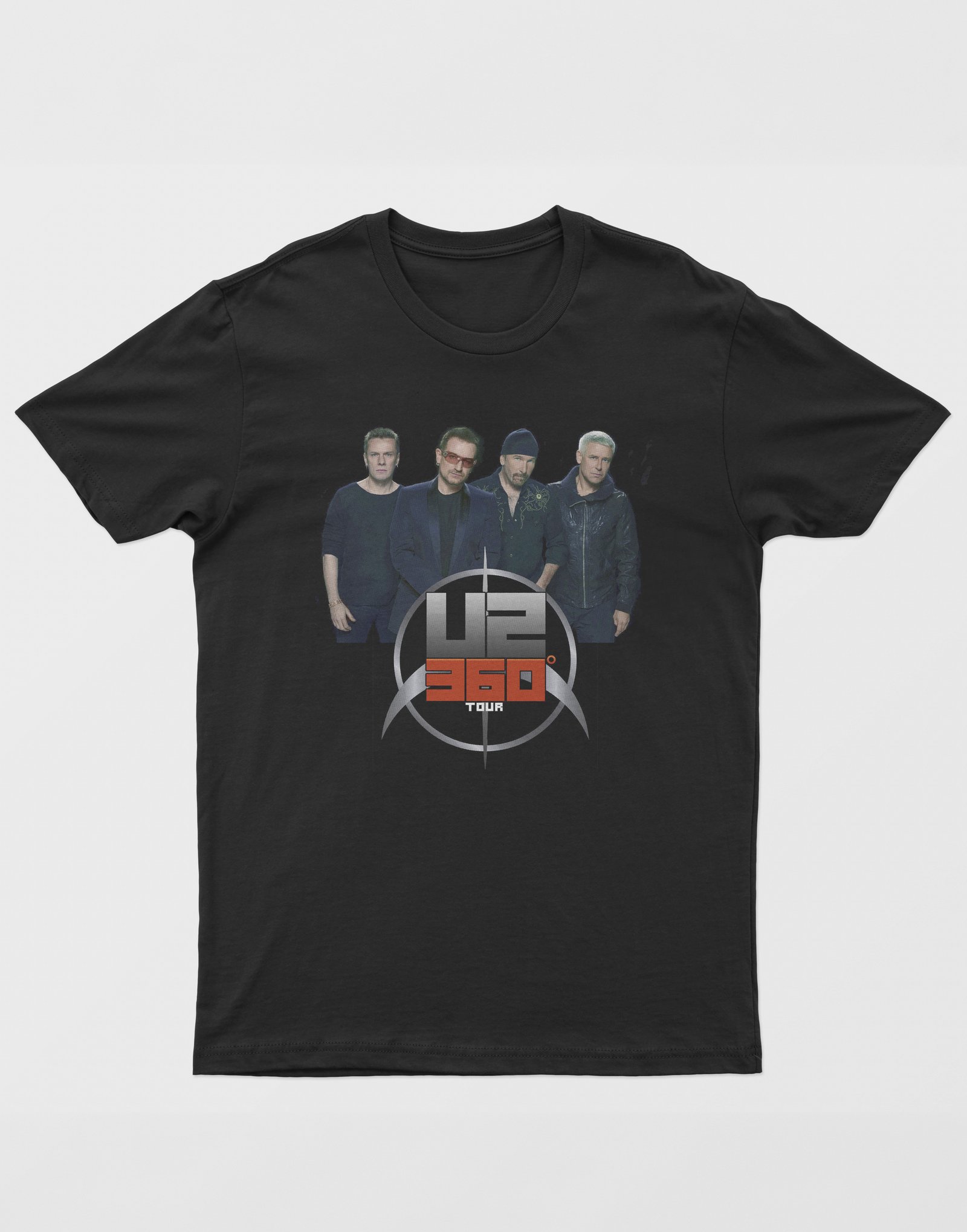 U2 Dijital Baskı Unisex Tişört