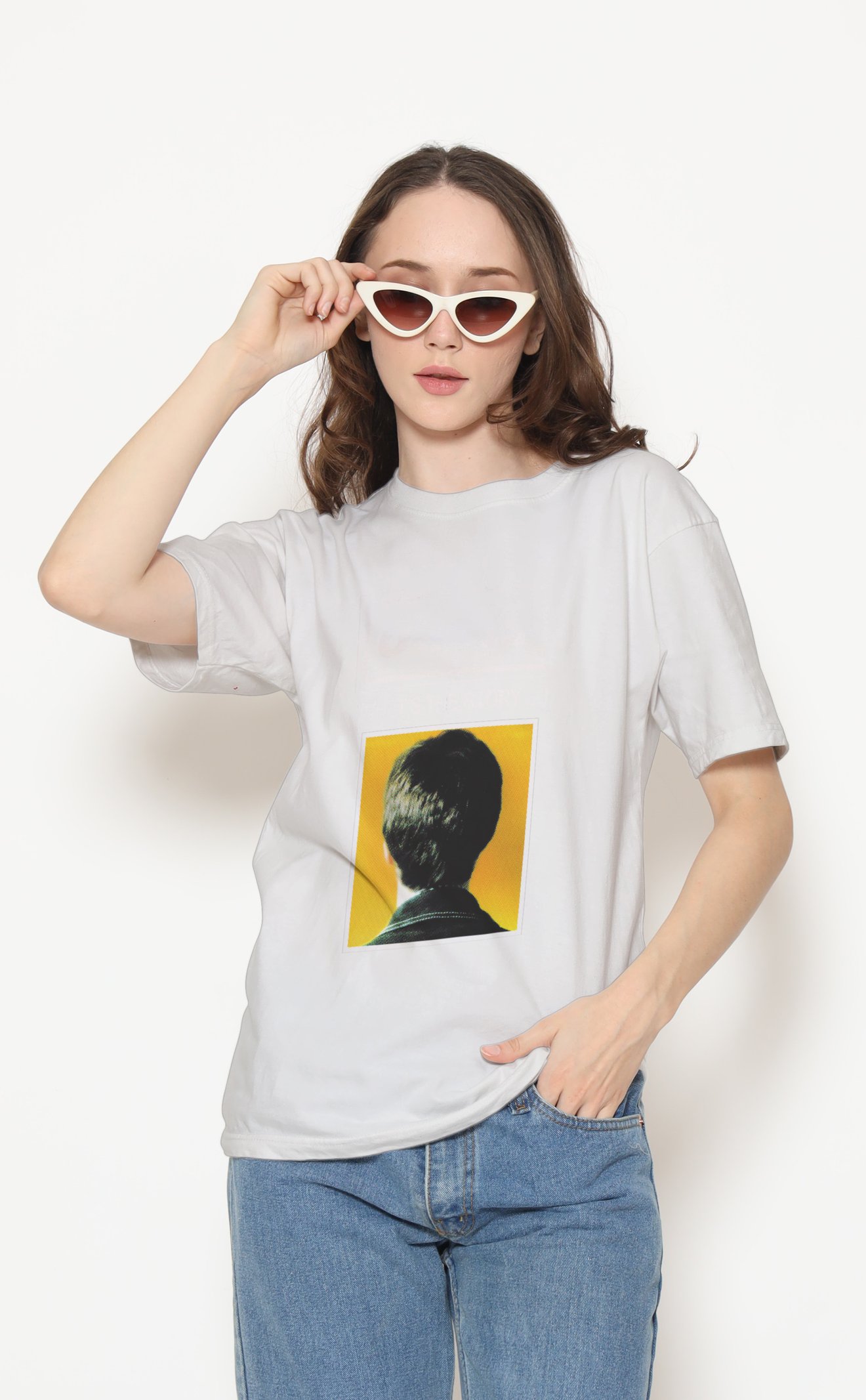 Oasis Unisex Beyaz Tişört