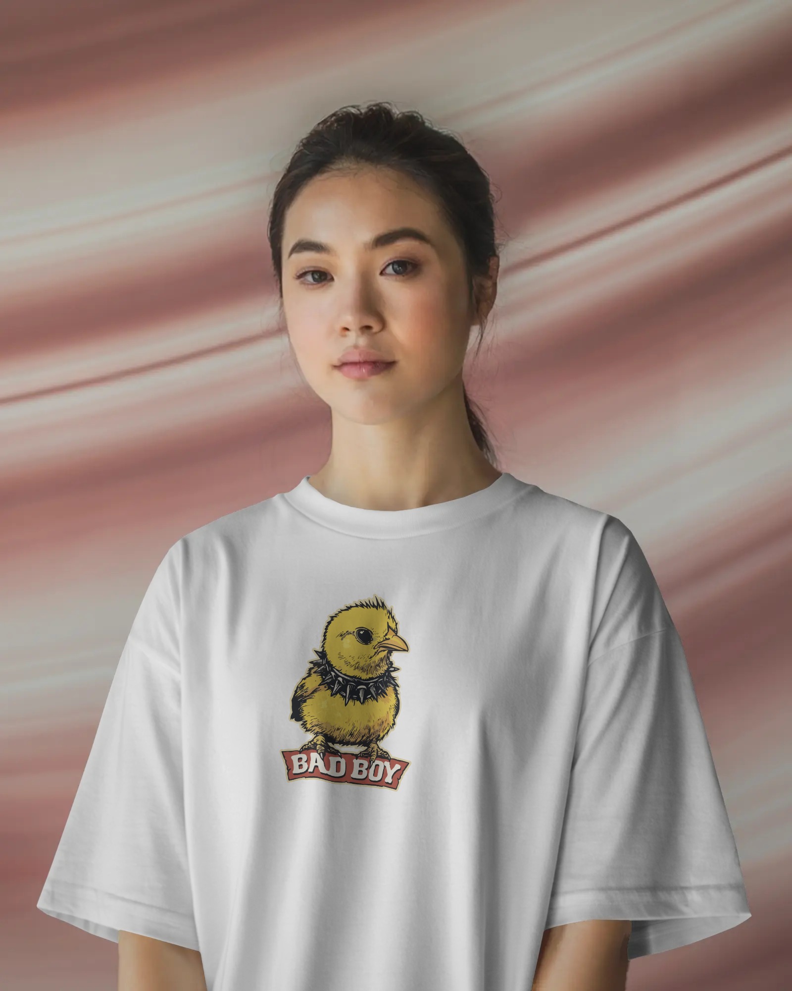 Bad Boy Unisex Beyaz Tişört