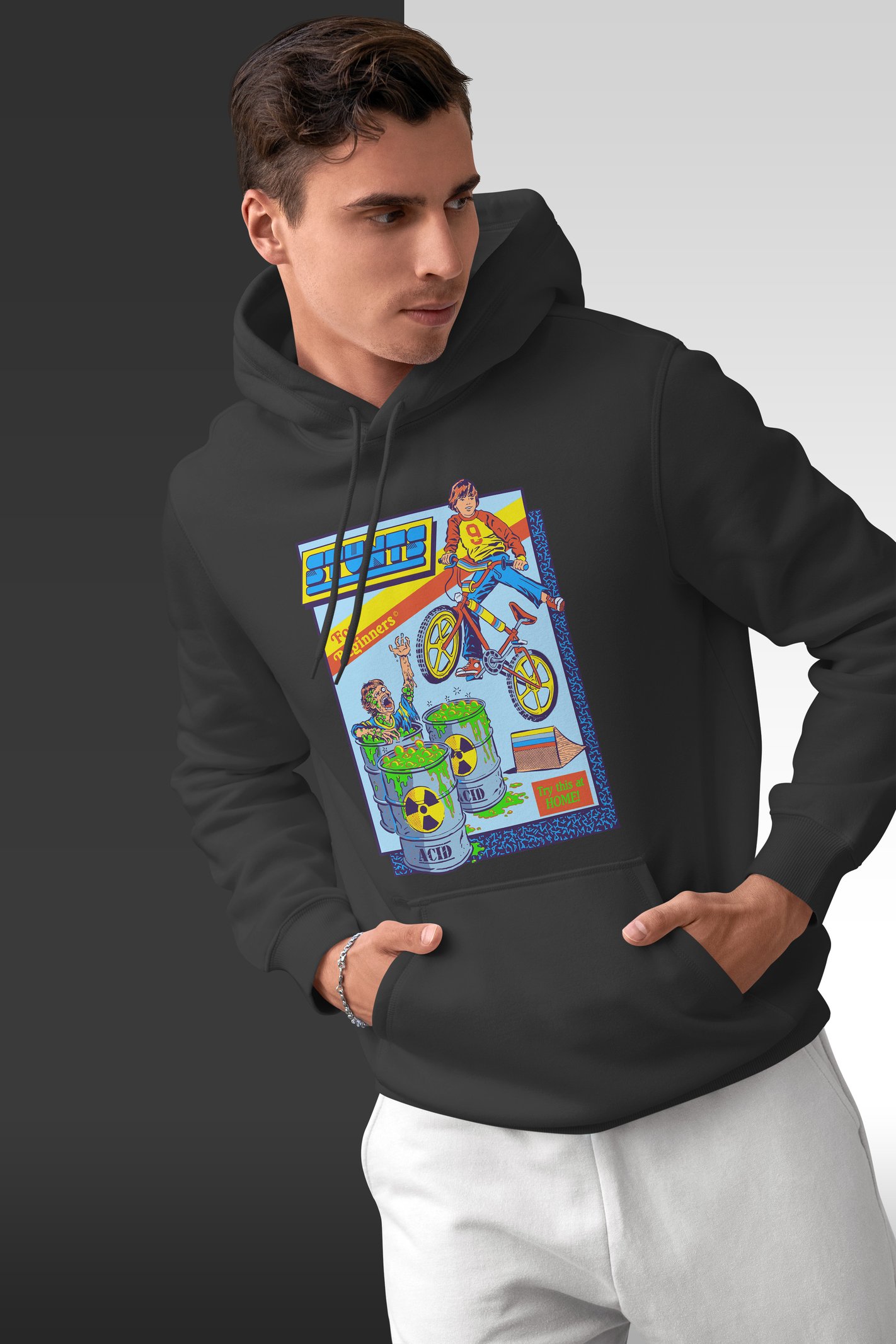 Stunts Kapüşonlu Unisex Sweatshirt
