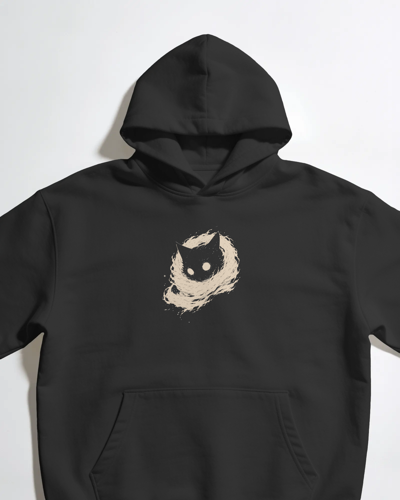 Thunder Cat Siyah Kapüşonlu Sweatshirt