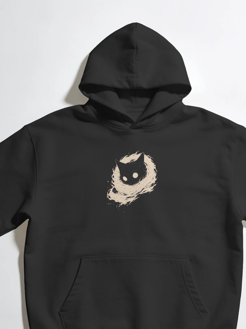 Thunder Cat Siyah Kapüşonlu Sweatshirt