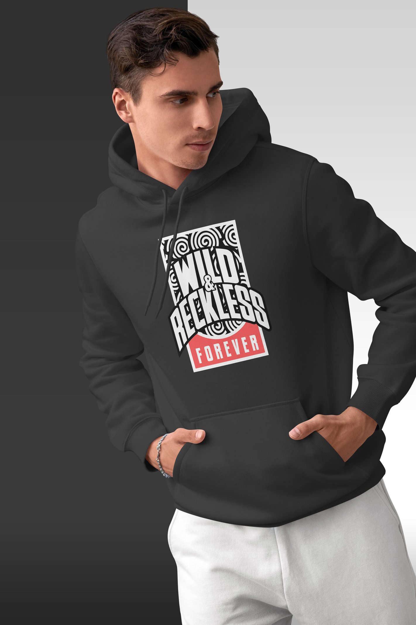 Reckless Kapüşonlu Unisex Sweatshirt