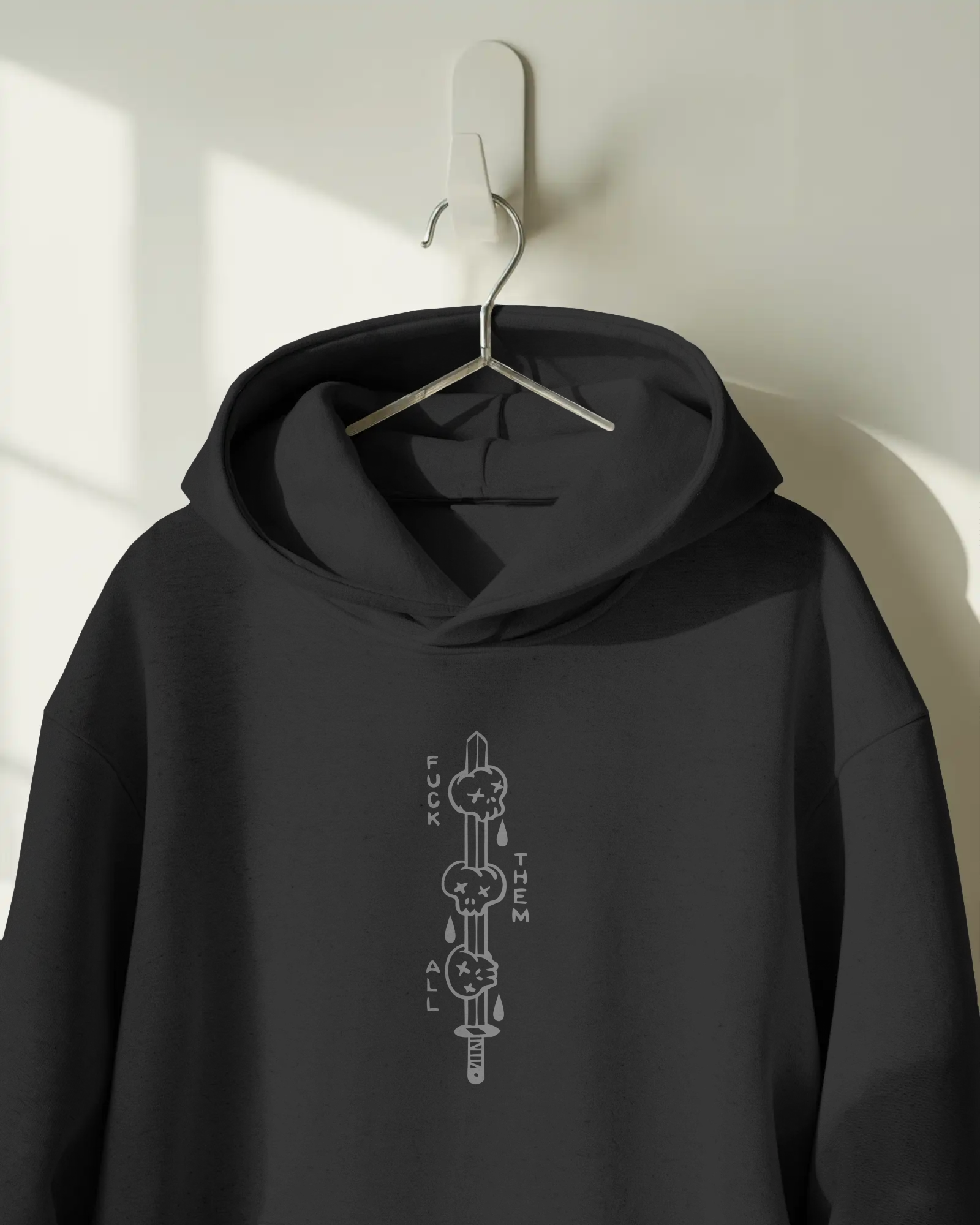 F*ck Them All Kapüşonlu Sweatshirt