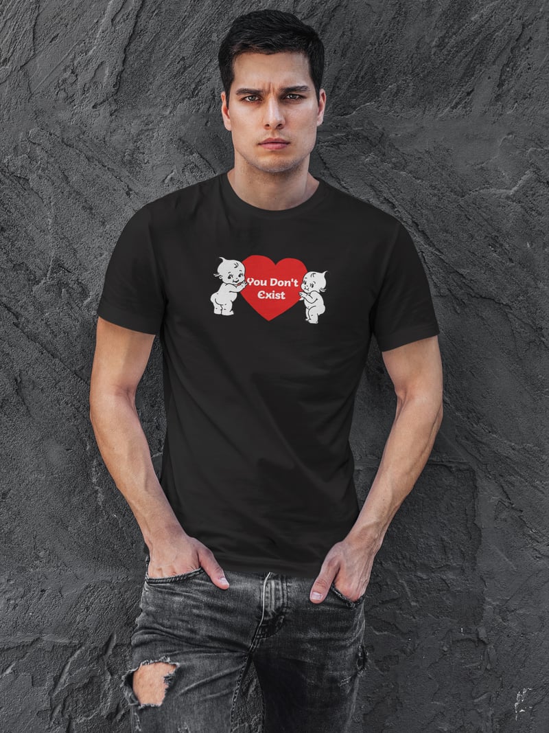 You Don't Exist Unisex Siyah Tişört