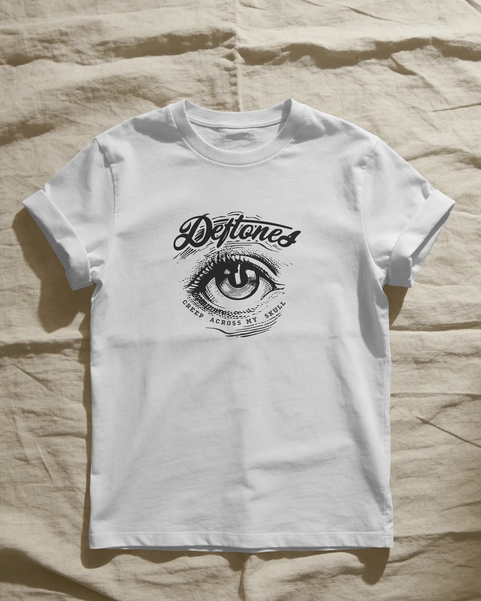 Deftones Beyaz Tişört