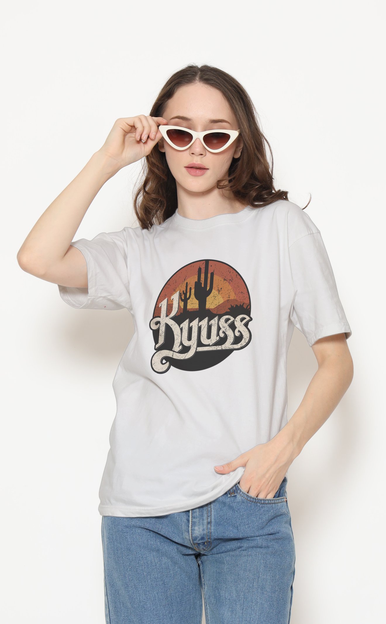Kyuss Unisex Beyaz Tişört