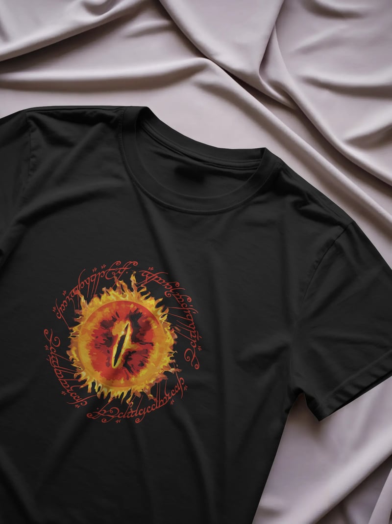 The Lord of the Rings Yüzüklerin Efendisi Siyah Unisex Tişört
