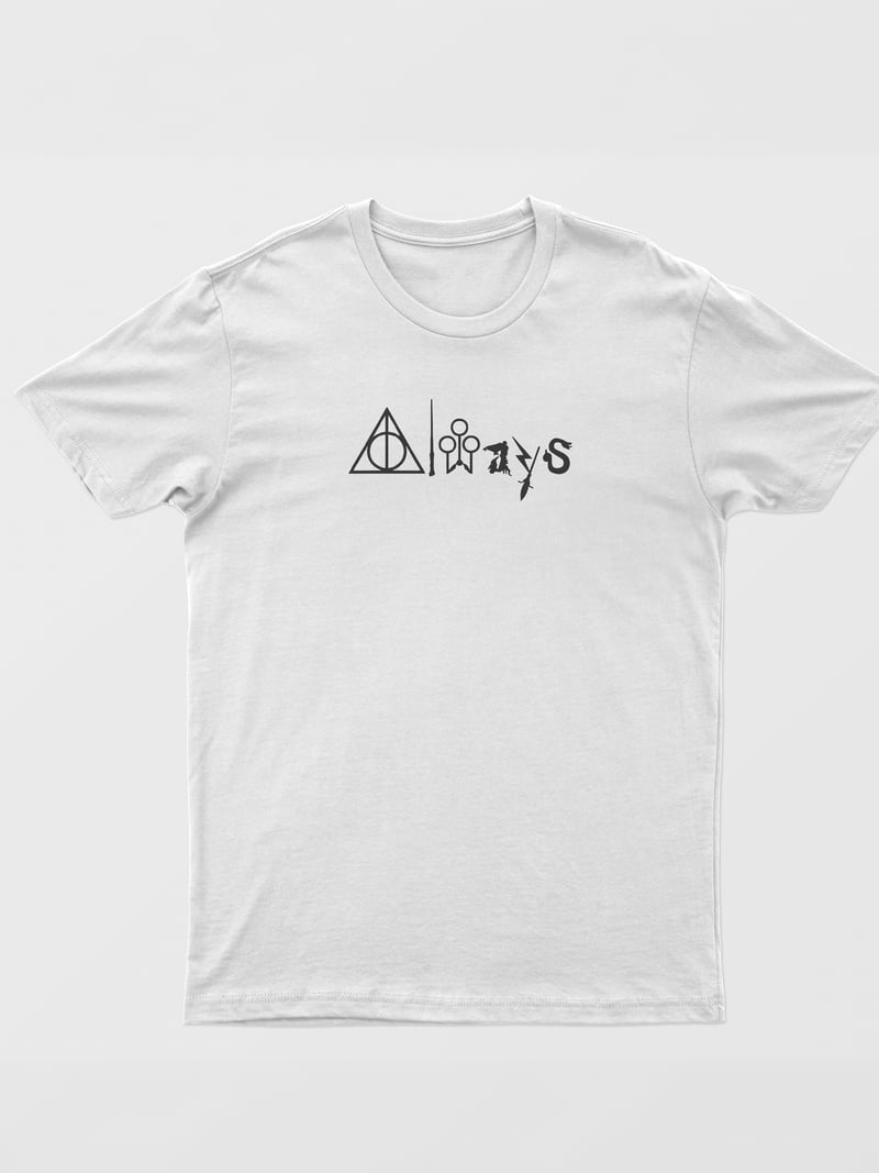 Harry Potter Unisex Beyaz Tişört