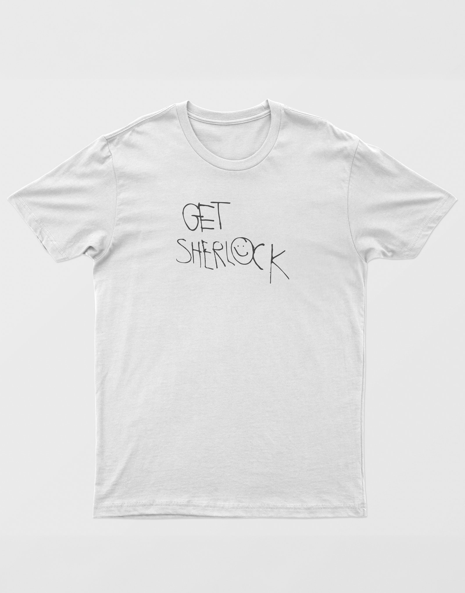 Sherlock Unisex Beyaz Tişört
