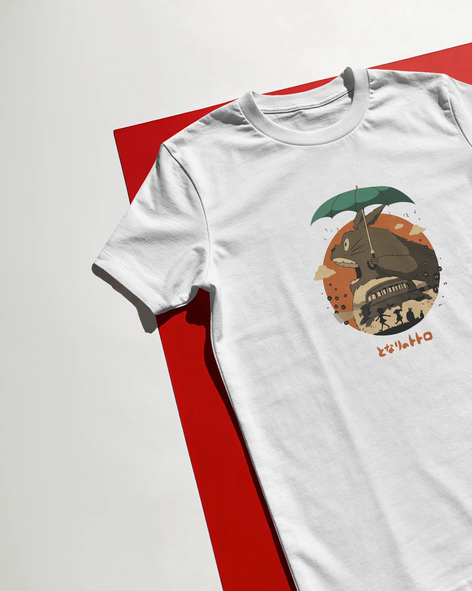 Totoro Unisex Beyaz Tişört