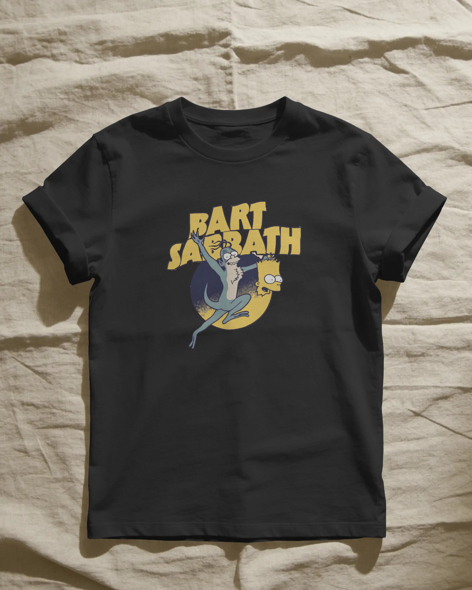 Bart Sabbath Unisex Siyah Tişört