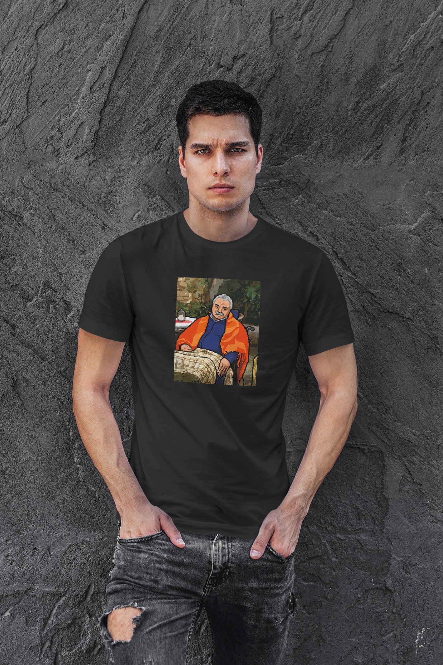 Tadımız Kaçmasın Dijital Baskı Siyah Unisex Tişört