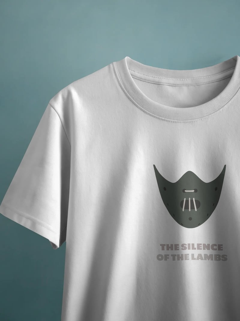 The Silence of the Lambs Unisex Beyaz Tişört