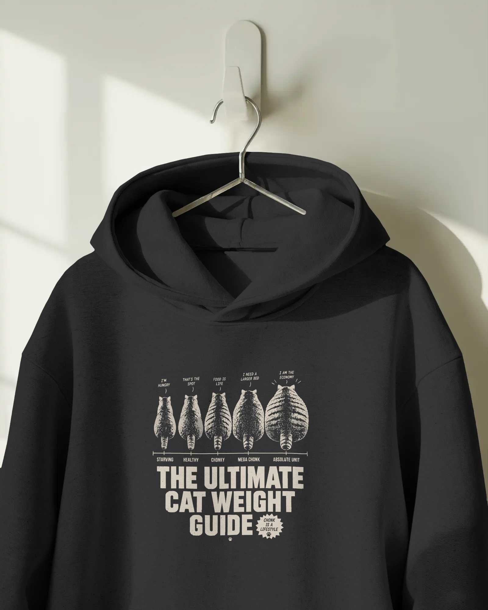 Cat Weight Guide Kapüşonlu Sweatshirt