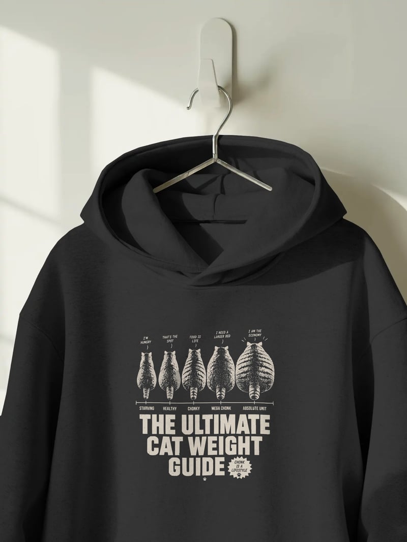 Cat Weight Guide Kapüşonlu Sweatshirt
