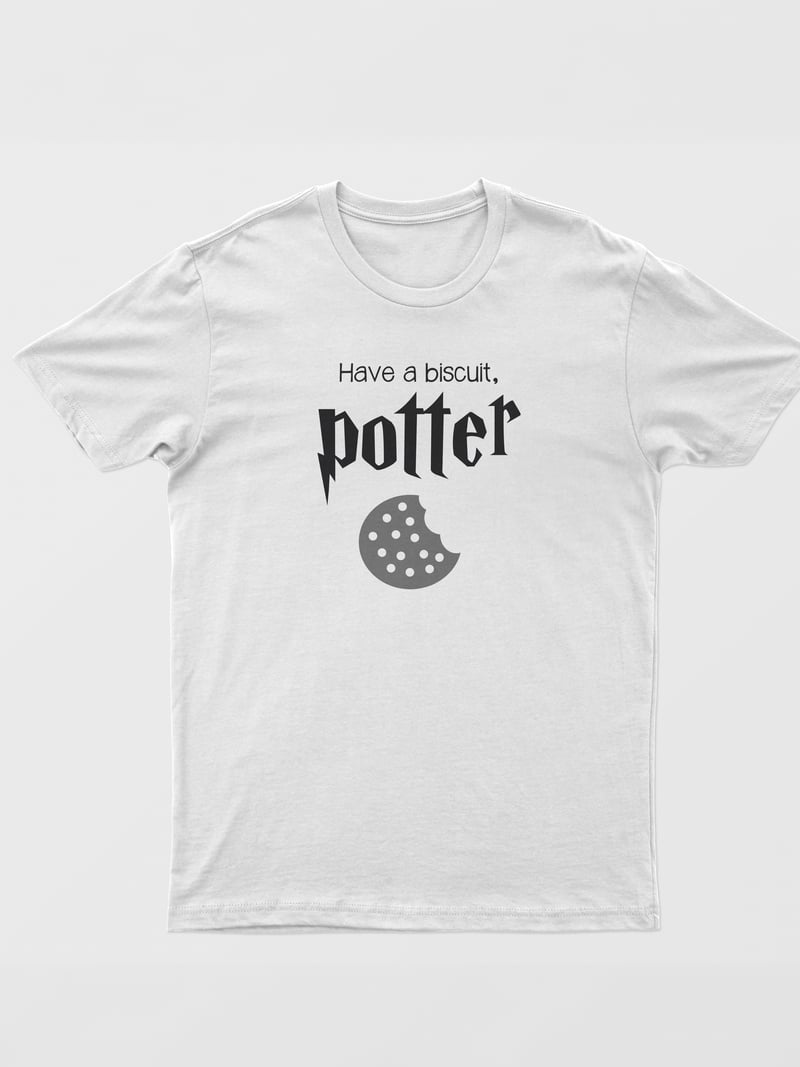 Harry Potter Bisküvi Beyaz Tişört