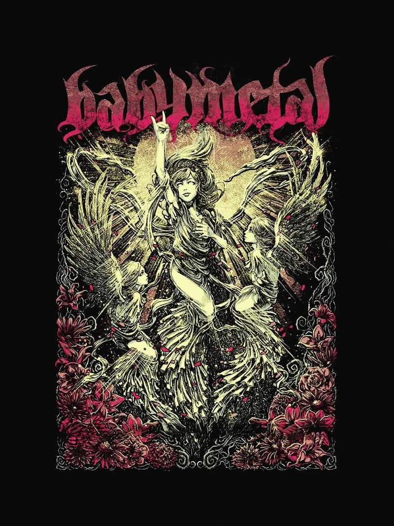 Babymetal Kanatlar baskısının kendisi, ürün üzerinde değil
