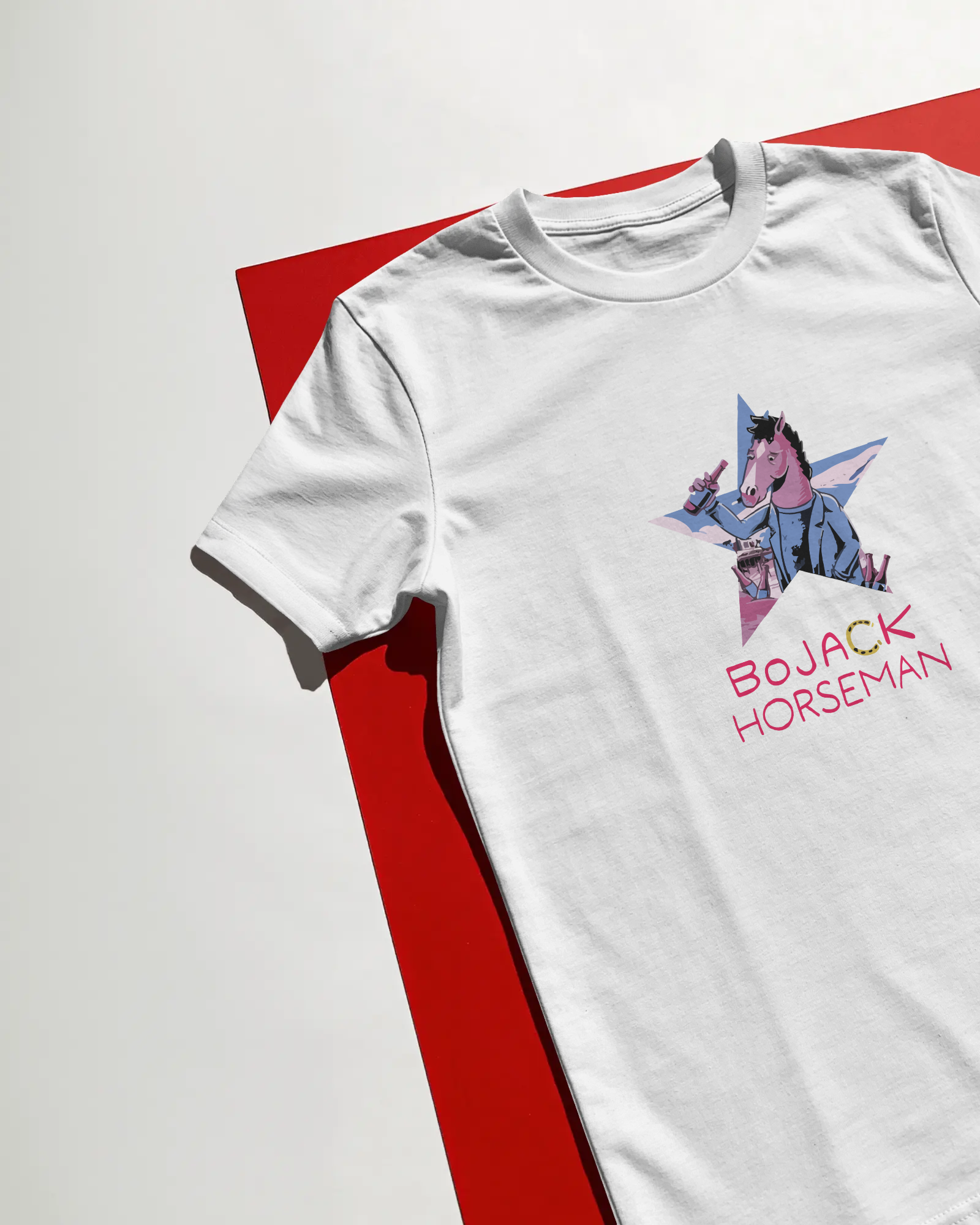 Bojack Horseman Unisex Beyaz Tişört