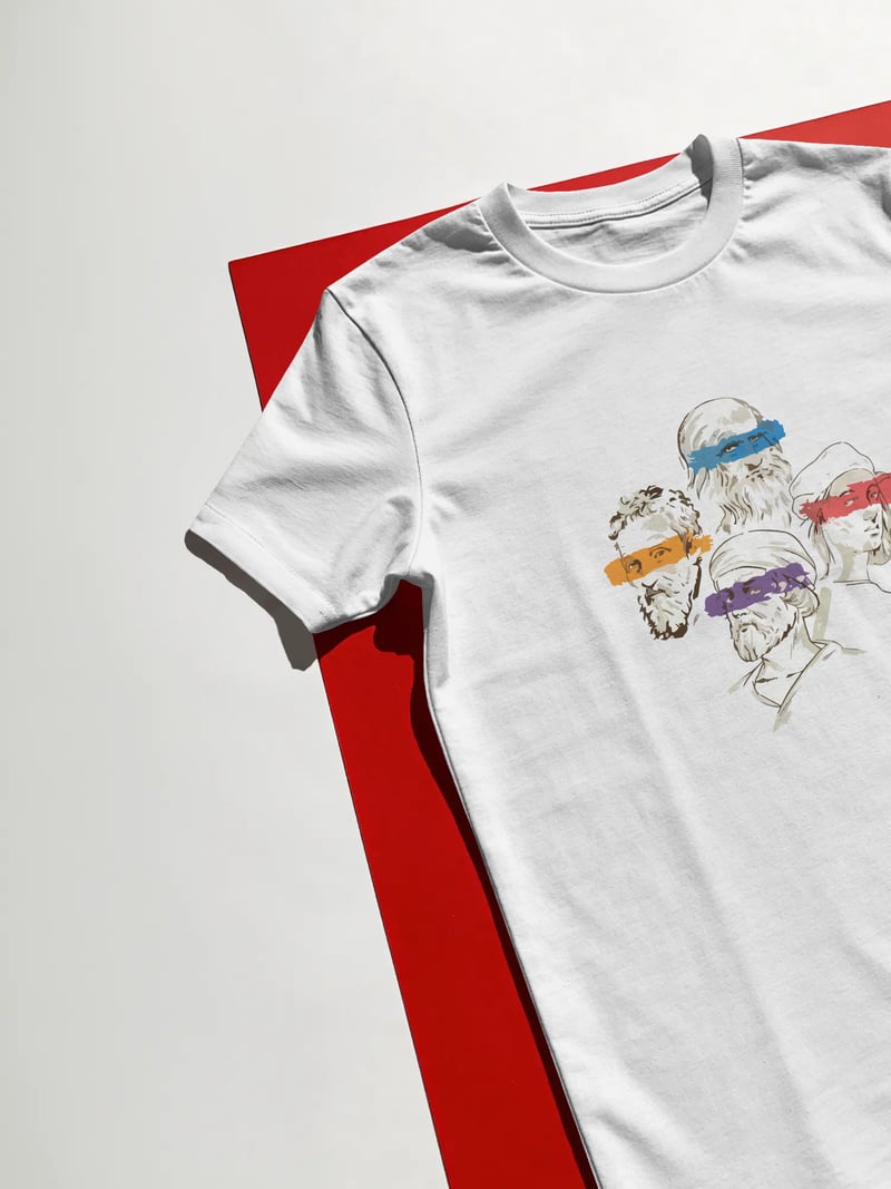 Ninja Turtles Renaissance Unisex Beyaz Tişört