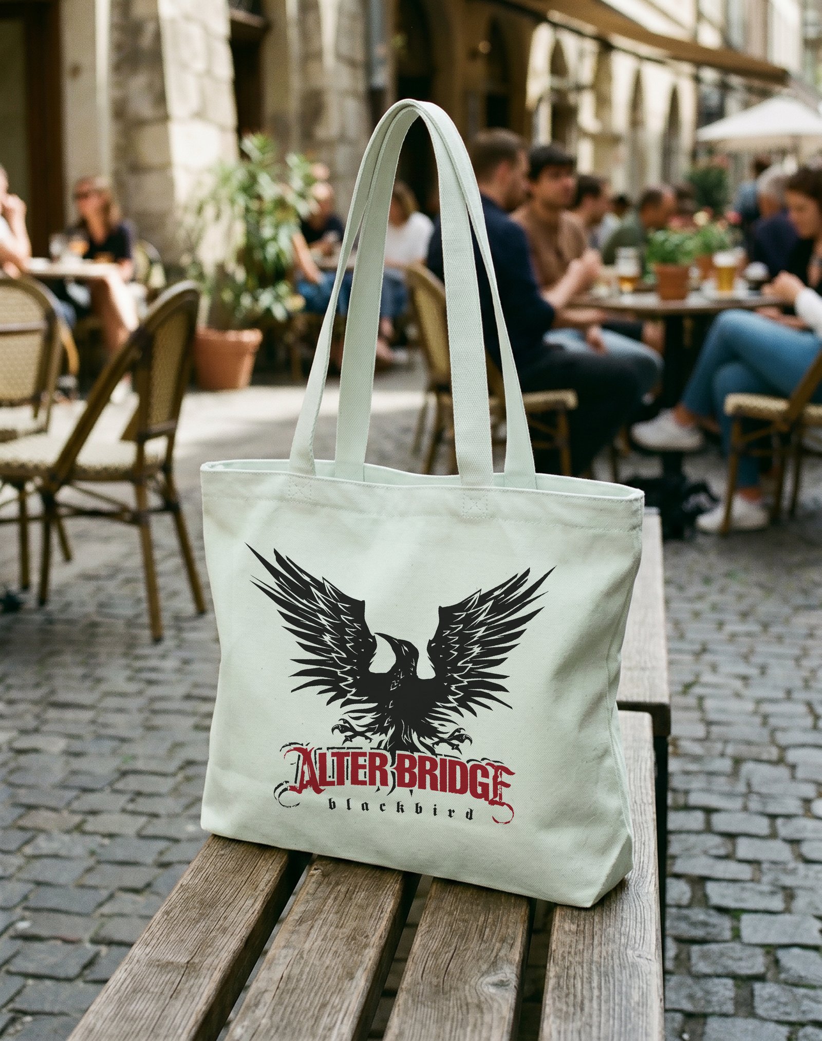 Alter Bridge Kanvas Astarlı Fermuarlı Omuz Çantası
