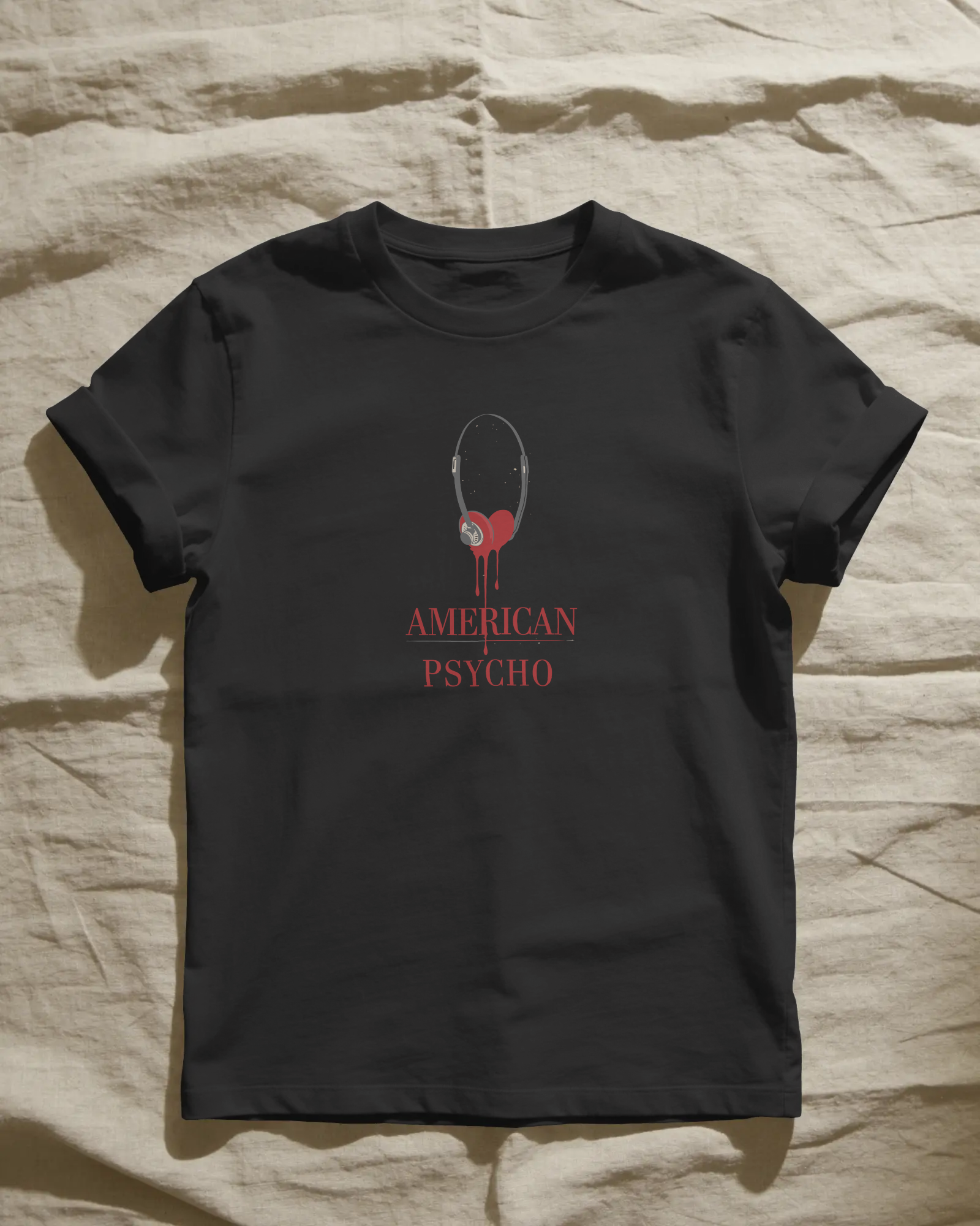 American Psycho Unisex Siyah Tişört