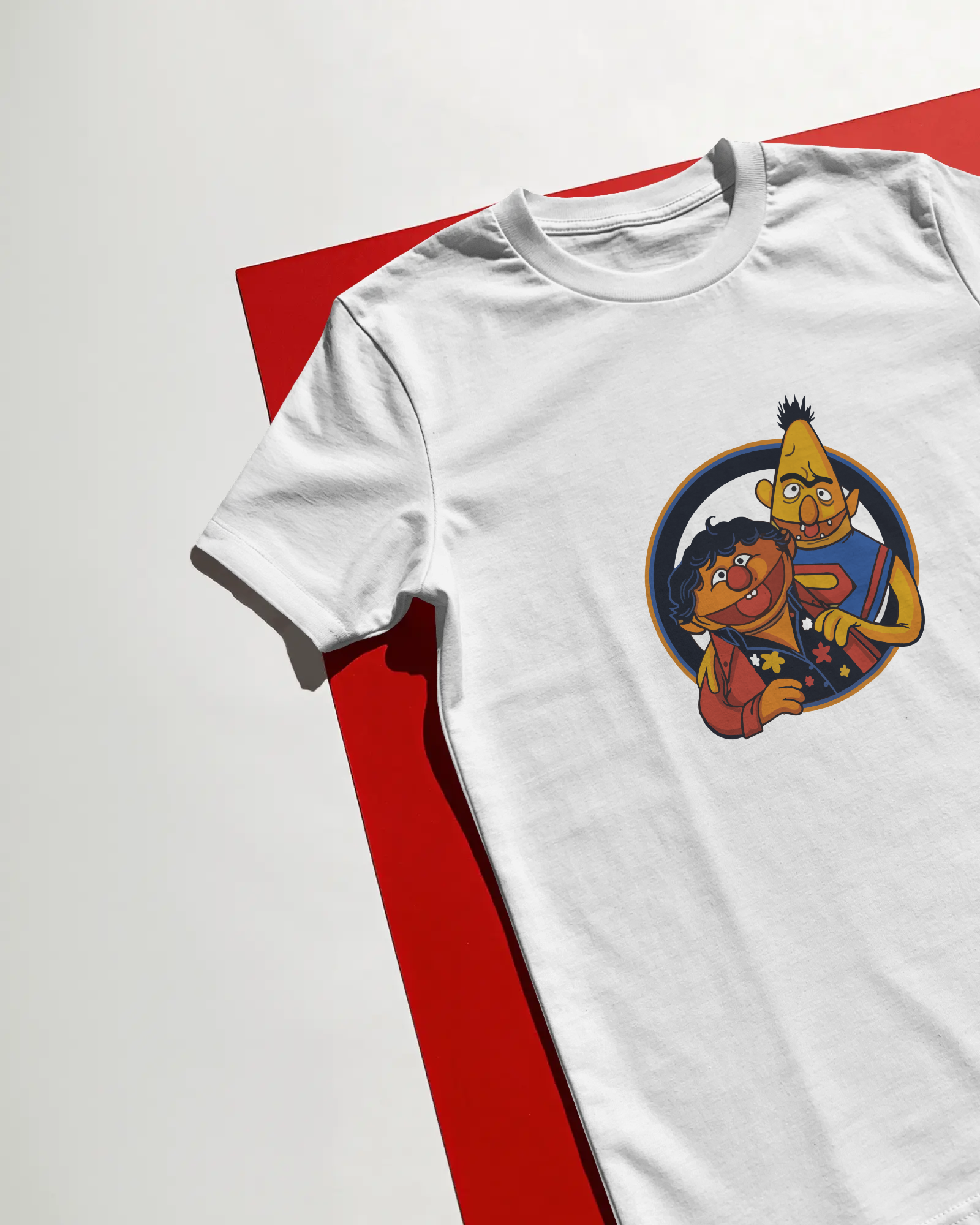 Edi ile Büdü Unisex Beyaz Tişört