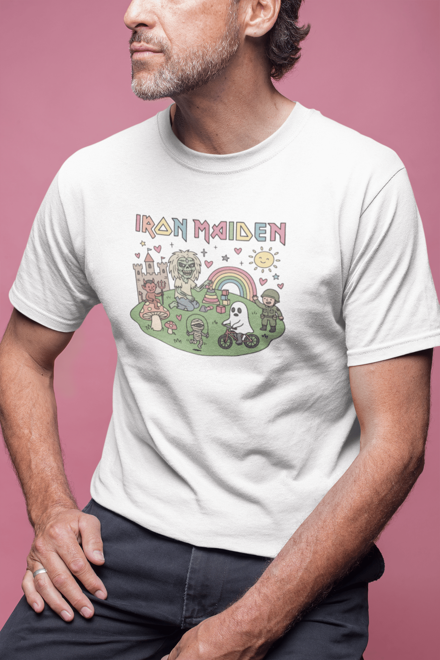 Iron Maiden Beyaz Tişört