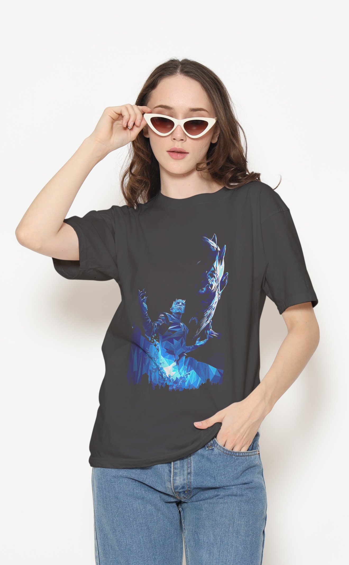 Rey de la Noche Dijital Baskı Unisex Tişört
