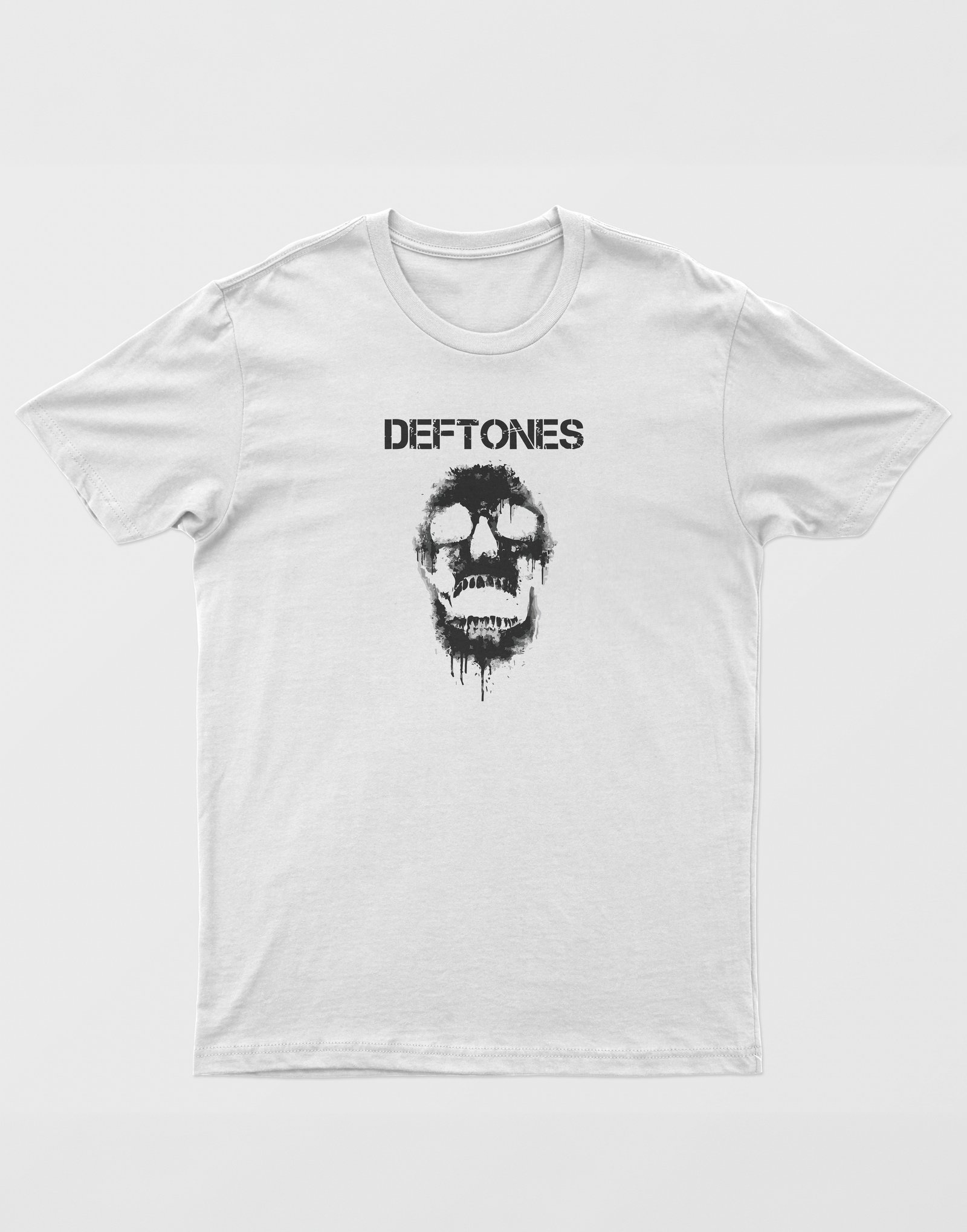 Deftones Unisex Beyaz Tişört