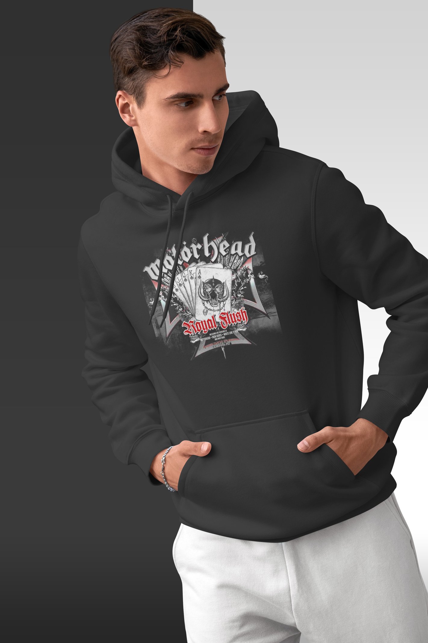 Motörhead İskambil Kapüşonlu Sweatshirt