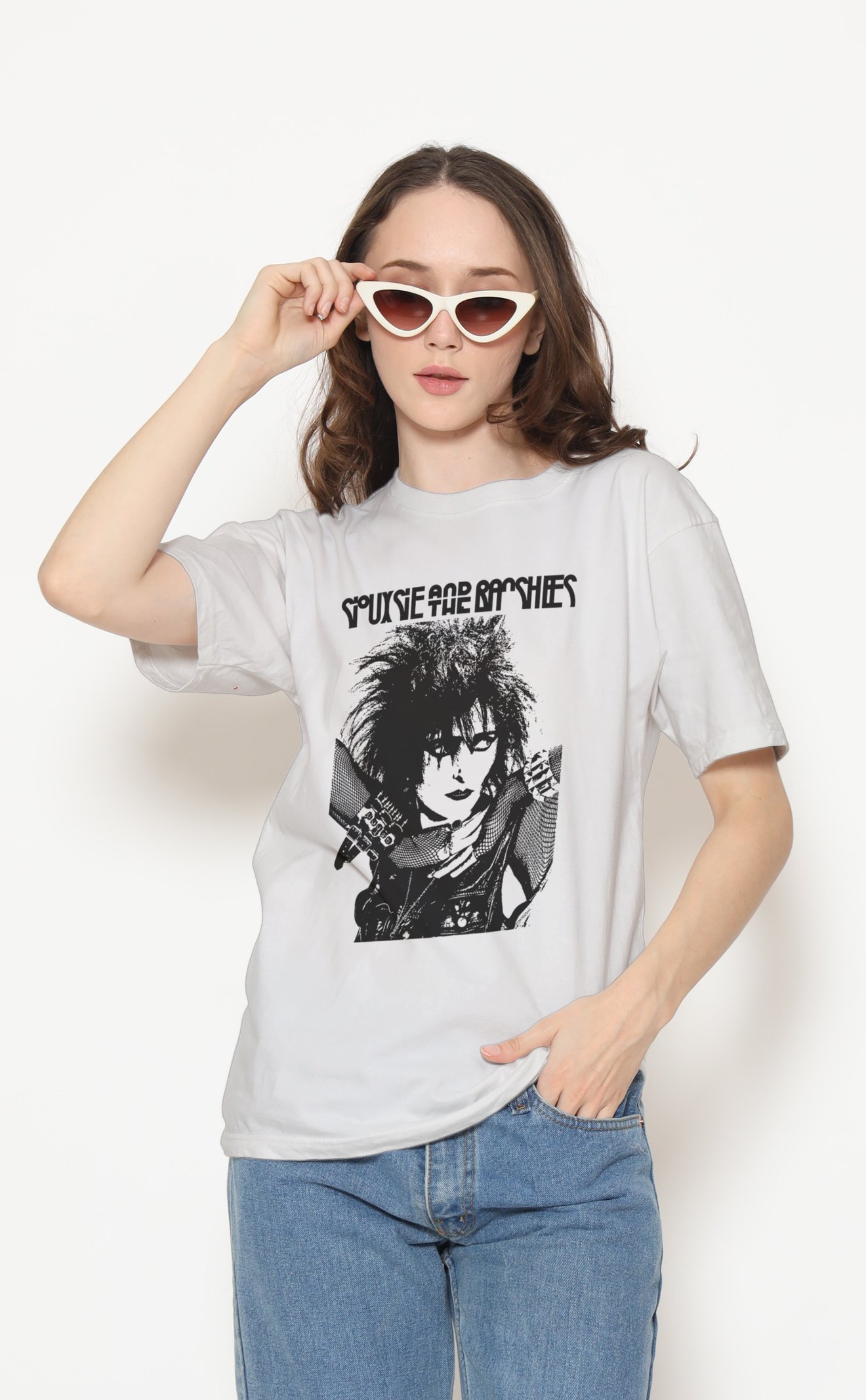 Siouxsie and the Banshees Unisex Beyaz Tişört