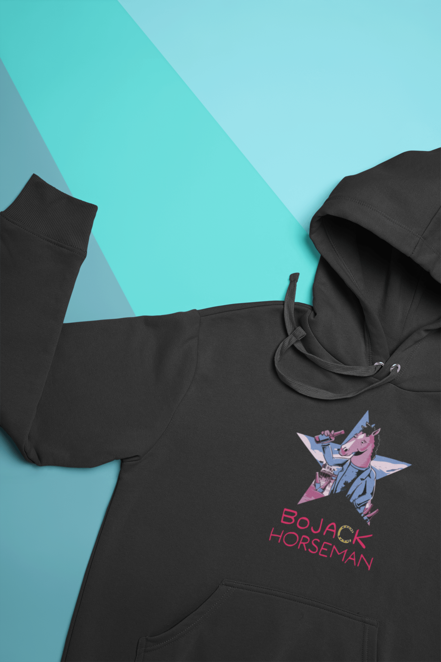 Bojack Horseman Yıldız Kapüşonlu Sweatshirt