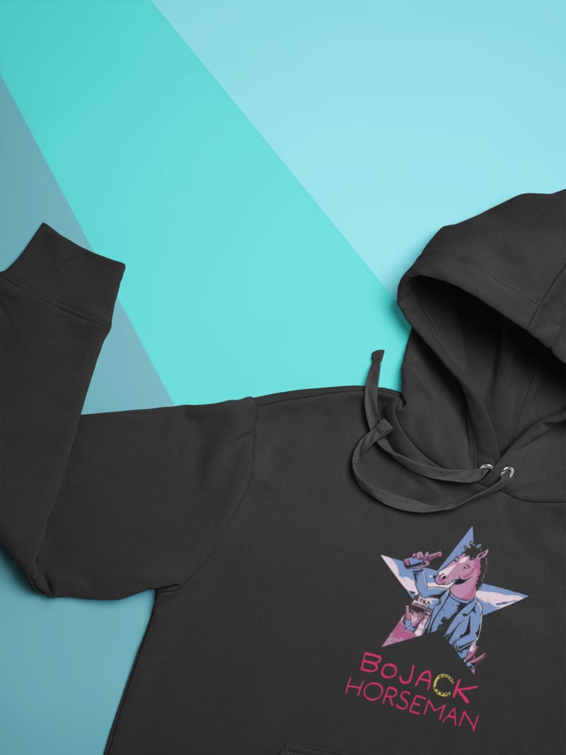Bojack Horseman Yıldız Kapüşonlu Sweatshirt