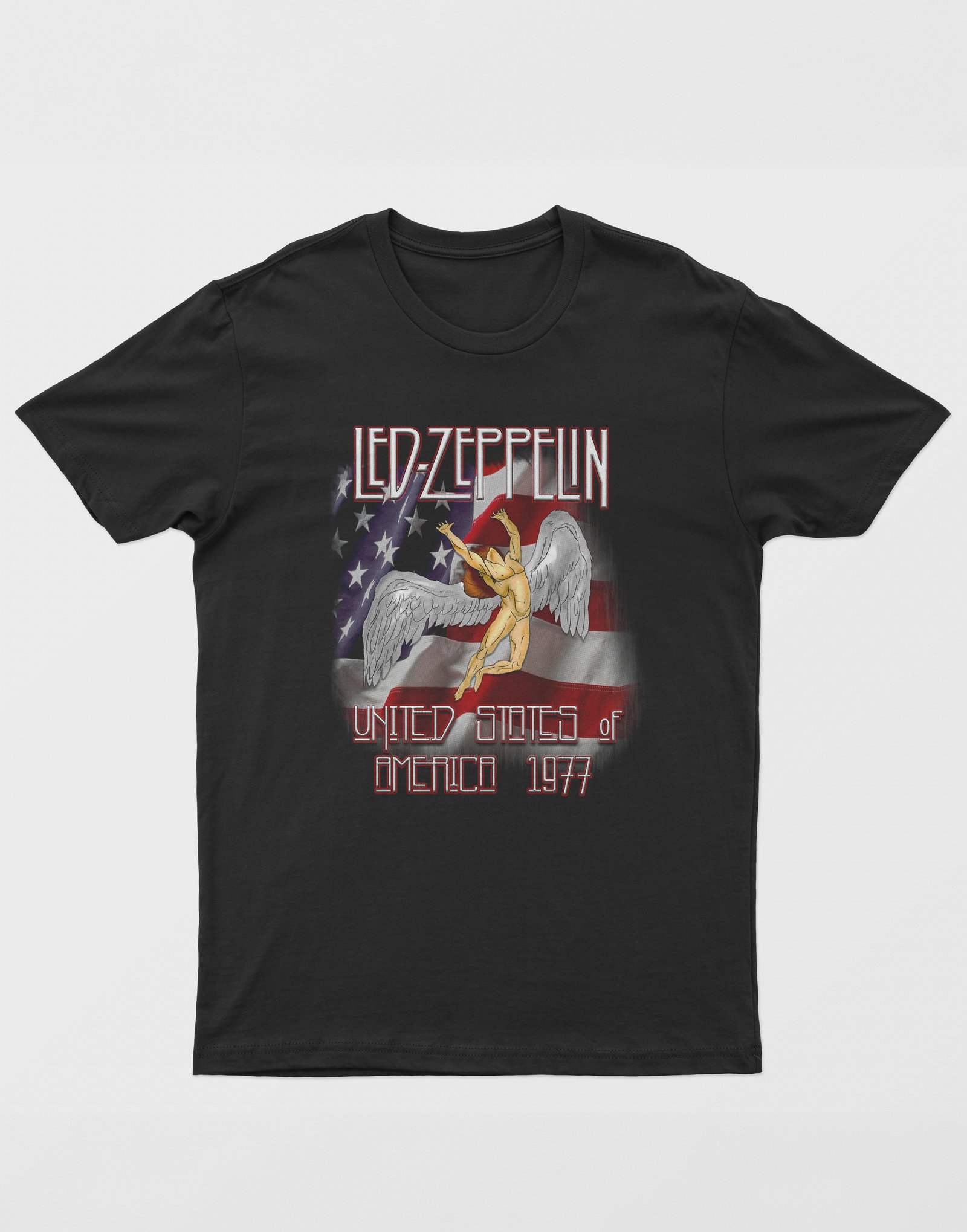 Led Zeppelin Dijital Baskı Unisex Tişört