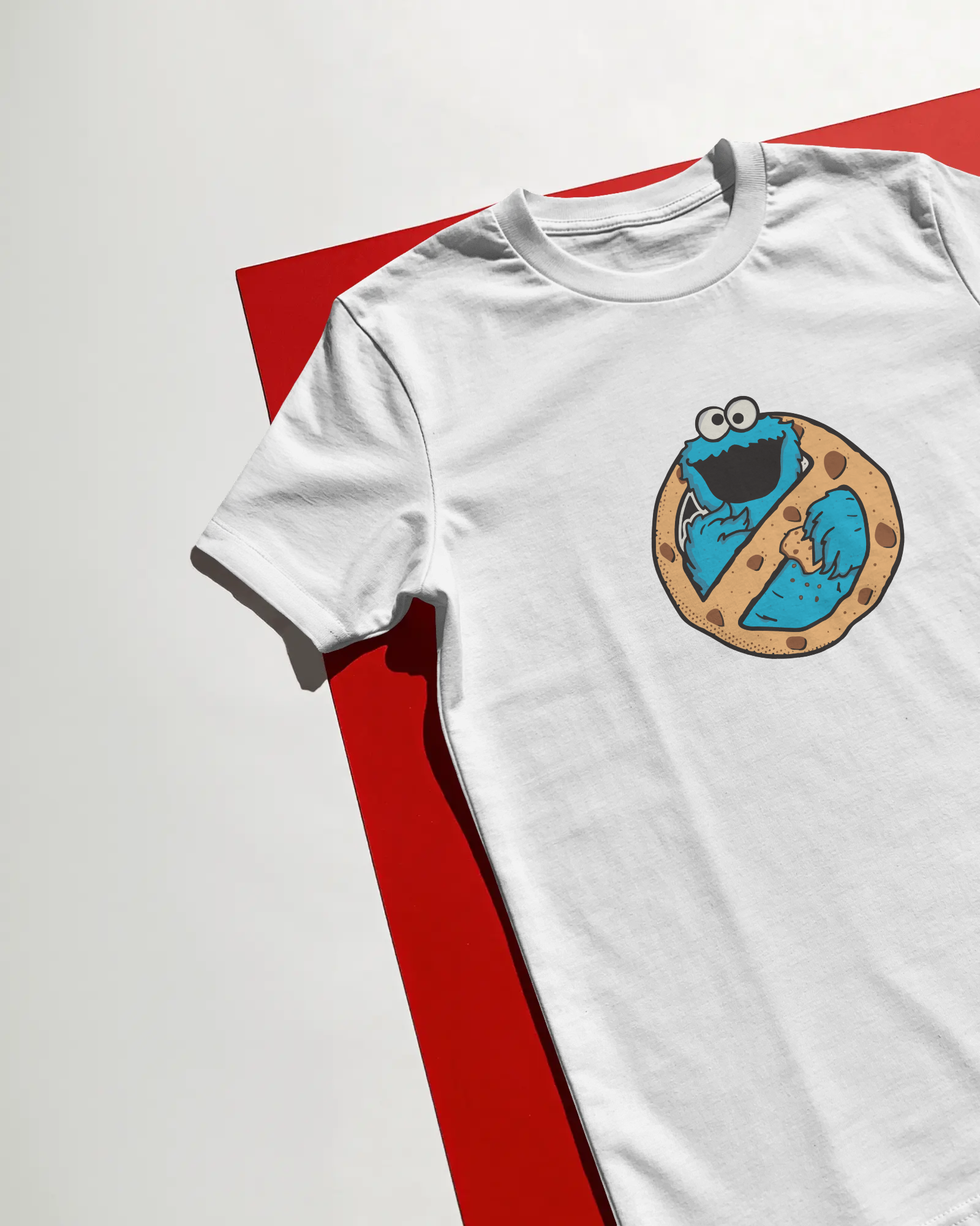 Kurabiye Canavarı Unisex Beyaz Tişört