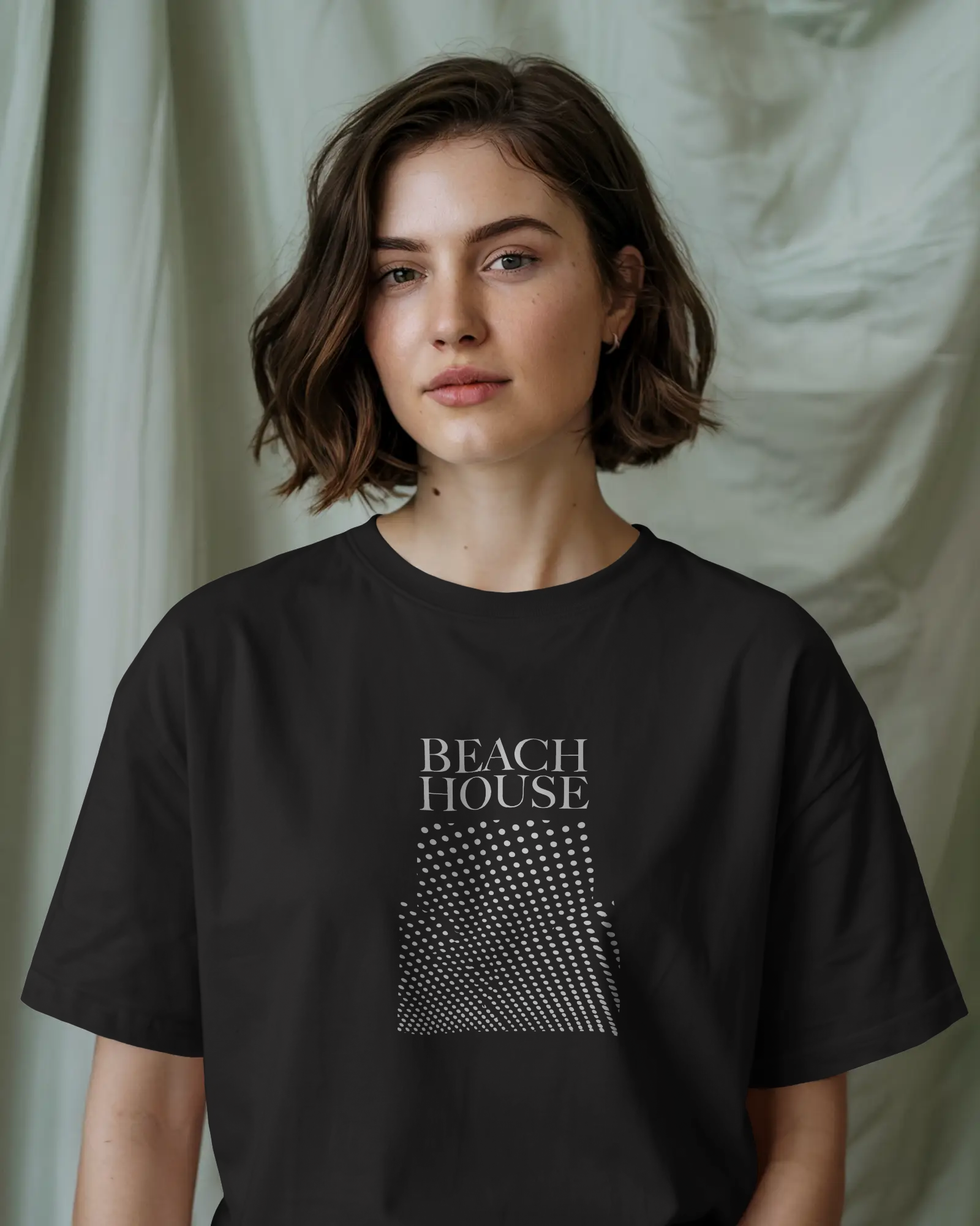 Beach House Siyah Tişört