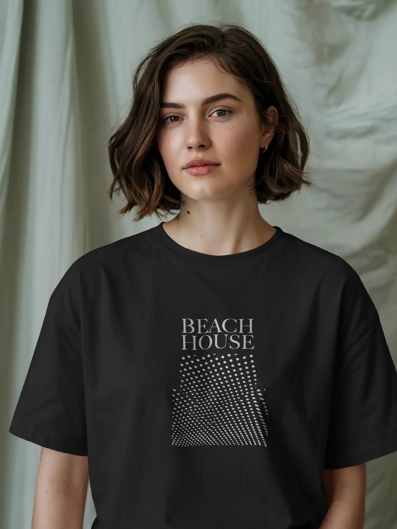 Beach House Siyah Tişört