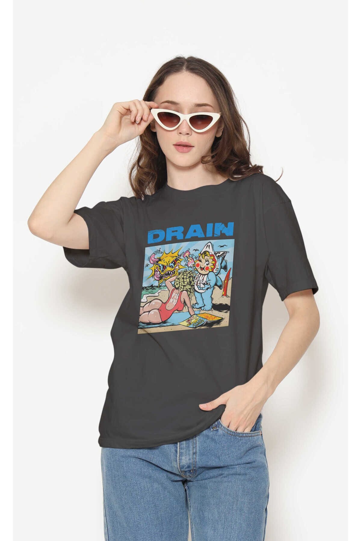Drain Plaj Tişört