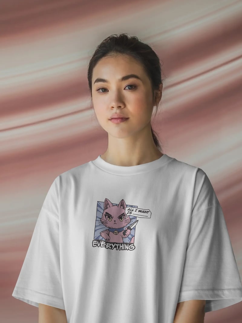 All I Want Unisex Beyaz Tişört