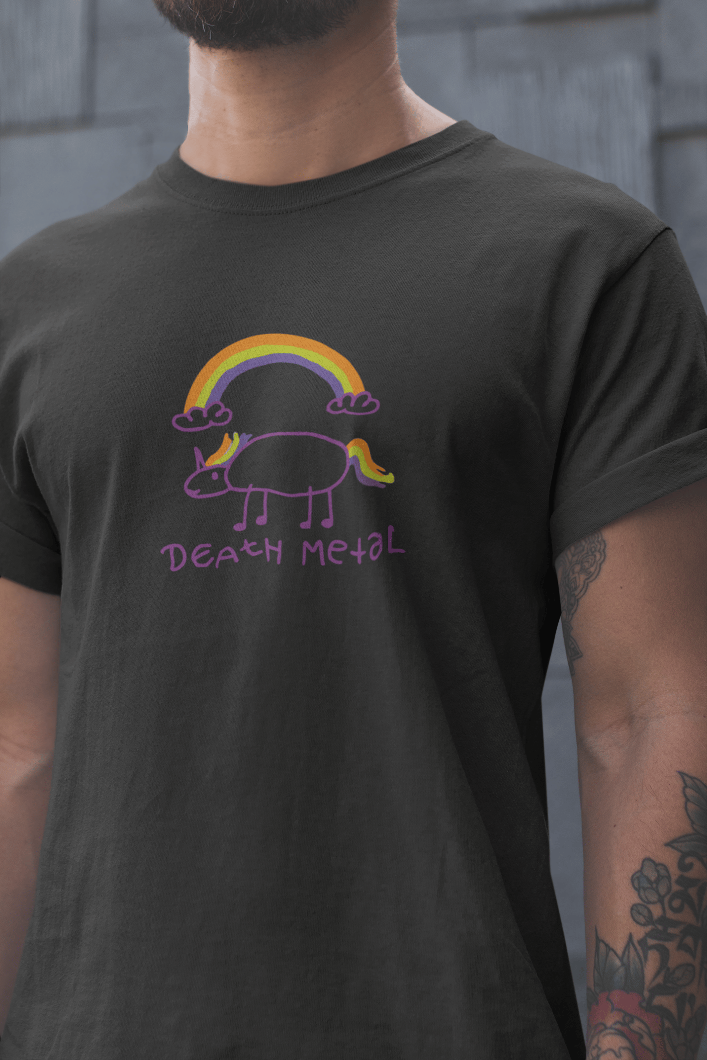 Death Metal Unisex Siyah Tişört