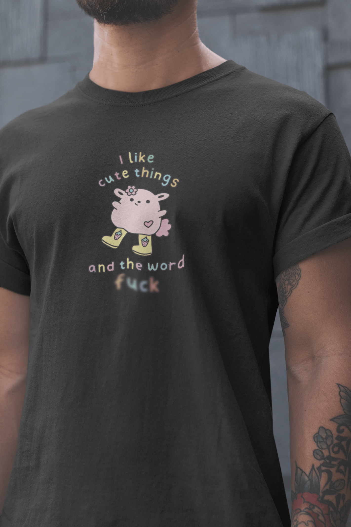 …And the Word F**k Unisex Siyah Tişört