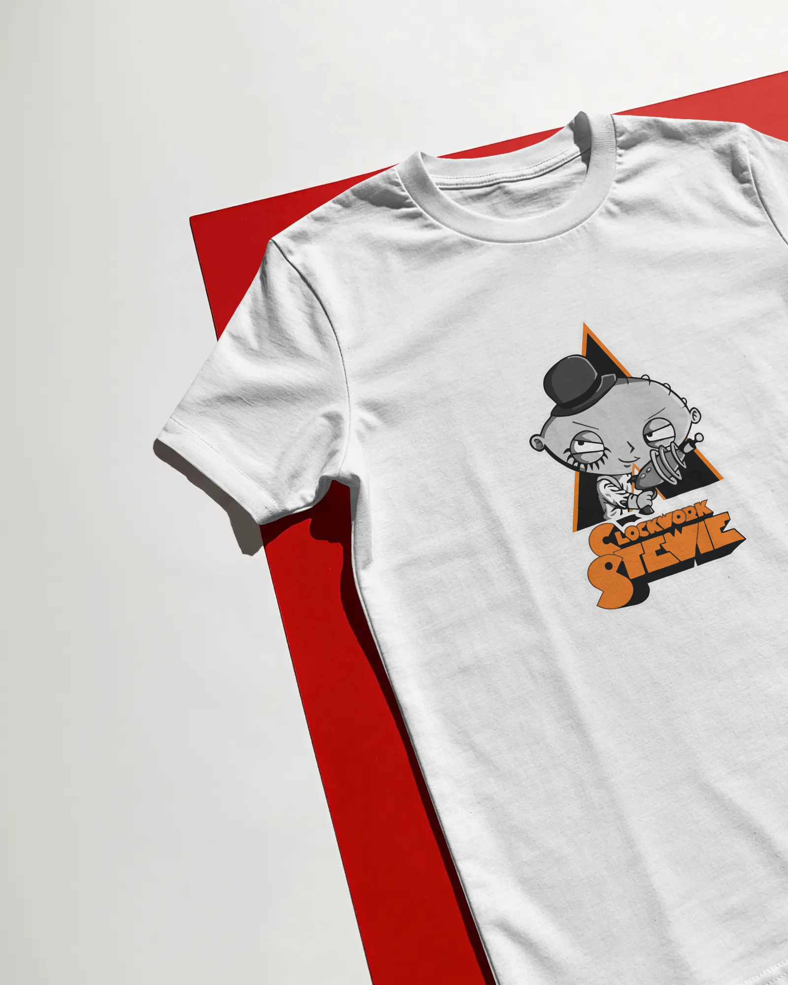 Clockwork Stewie Family Guy Unisex Beyaz Tişört