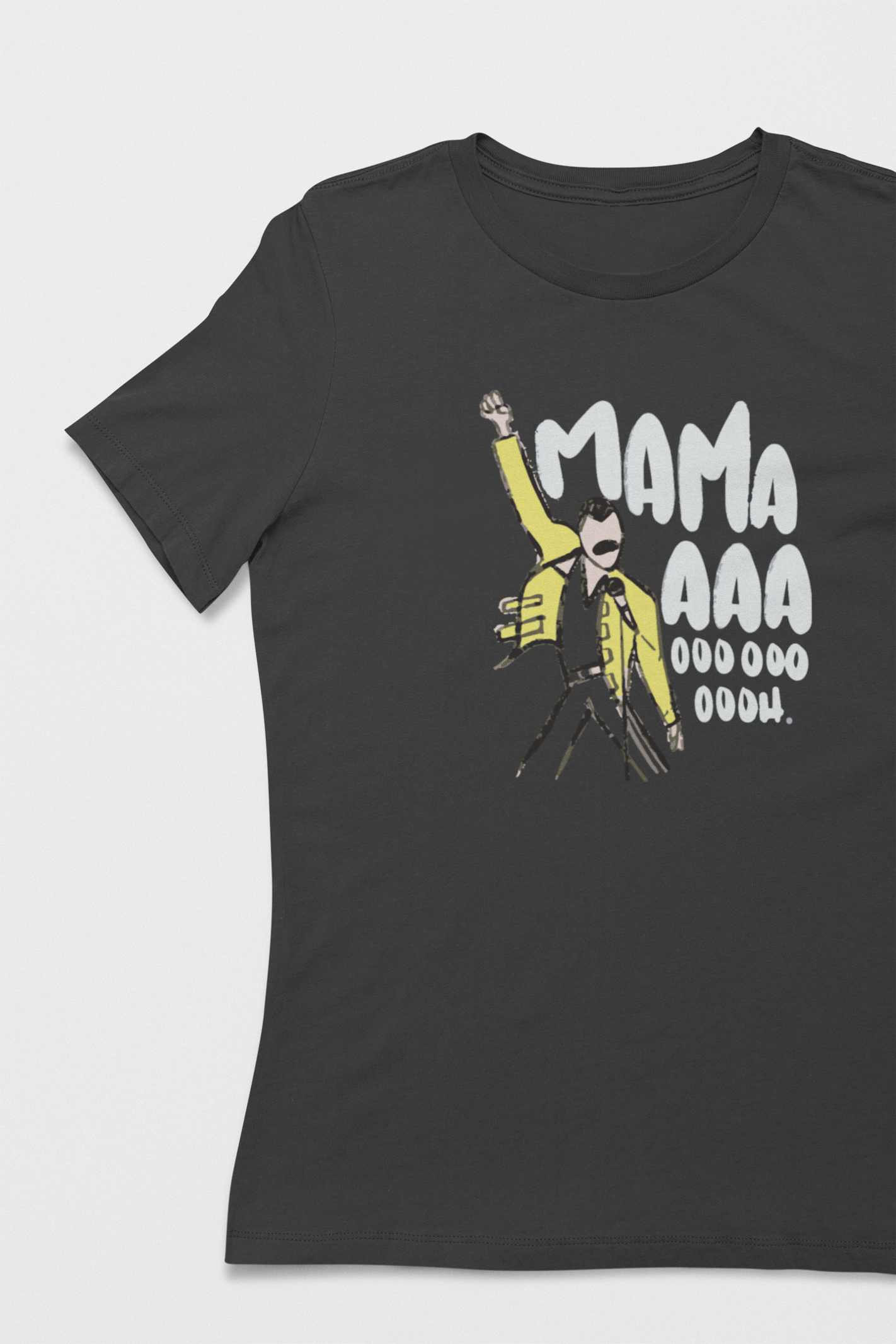 Queen Unisex Siyah Tişört